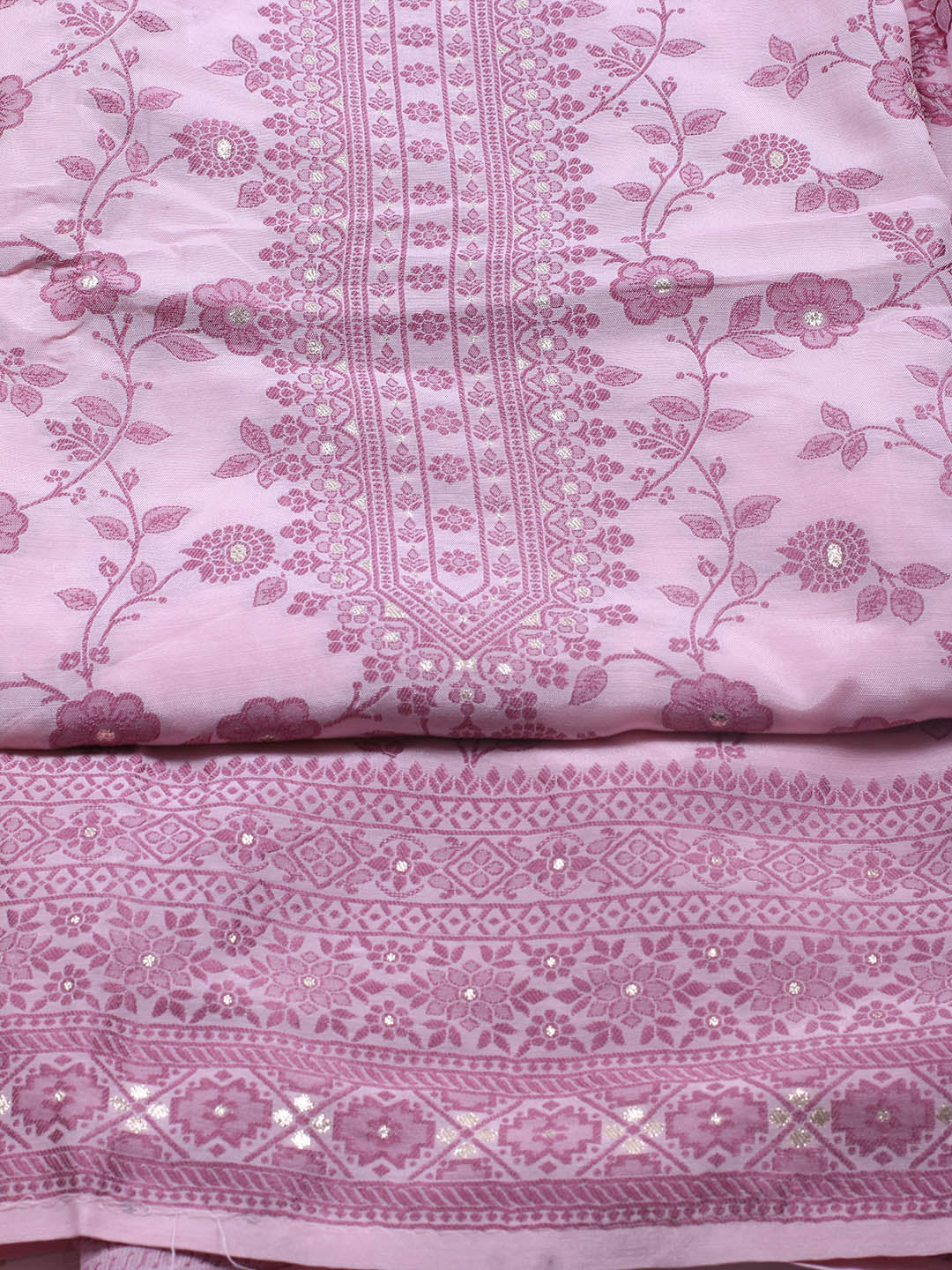 Printed Muslin Unstitched Suit Piece With Dupatta
