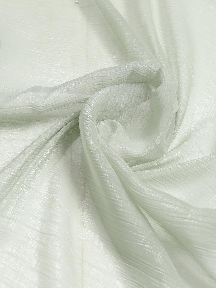 Cutdana Embroidered Chiffon Saree