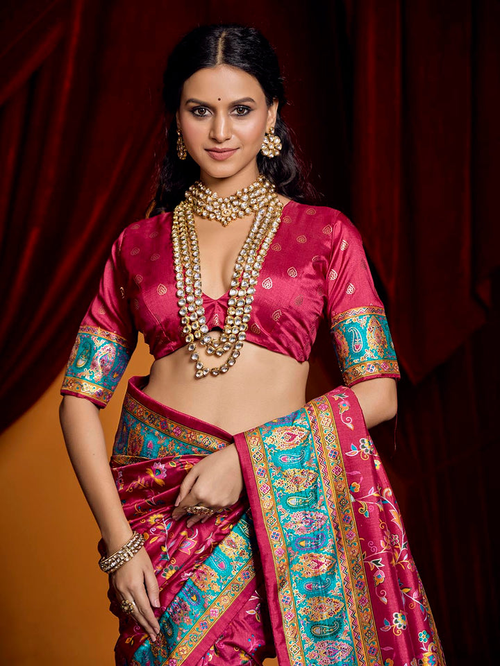 Digital Printed Art Crepe Saree