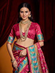 Digital Printed Art Crepe Saree