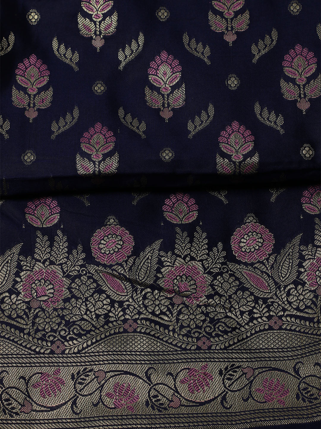 Woven Chanderi Unstitched Suit With Dupatta