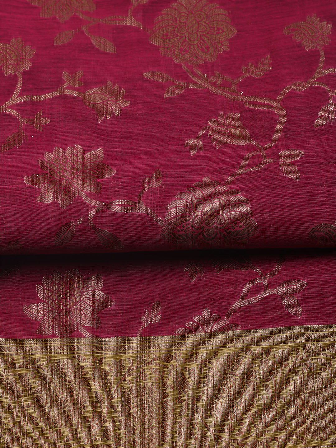 Woven Chanderi Unstitched Suit With Dupatta