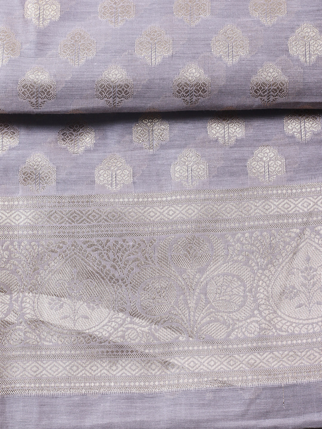 Woven Design Chanderi Unstitched Suit With Pant &amp; Dupatta