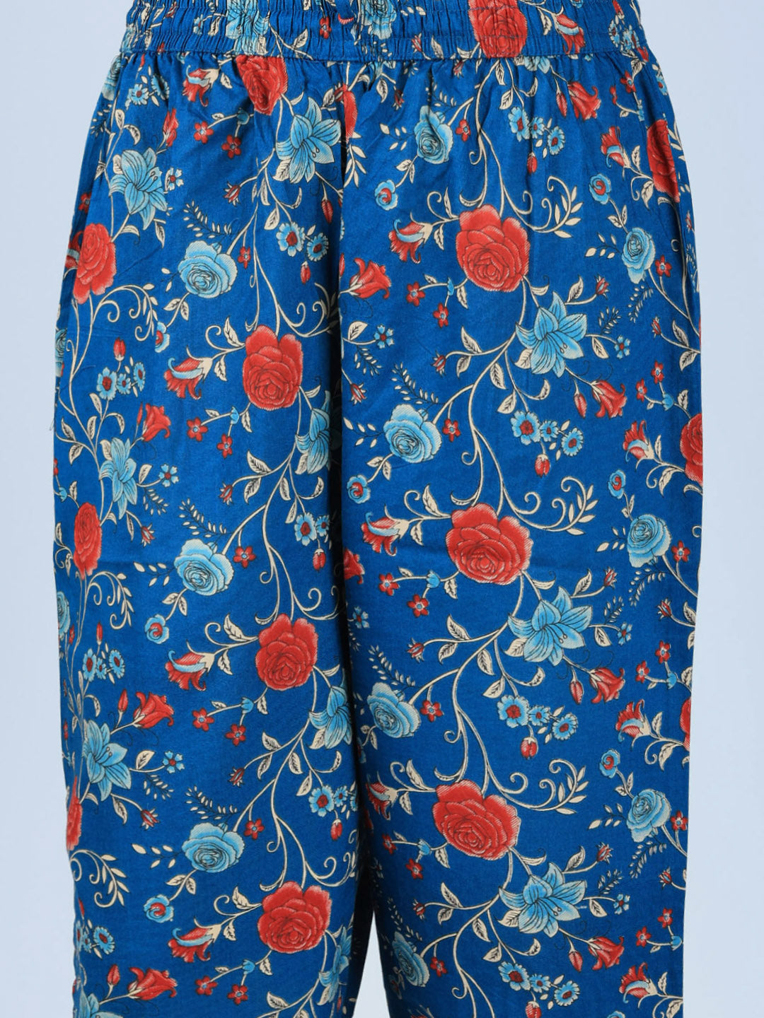 Printed Cotton Blend Kurta With Pant &amp; Dupatta