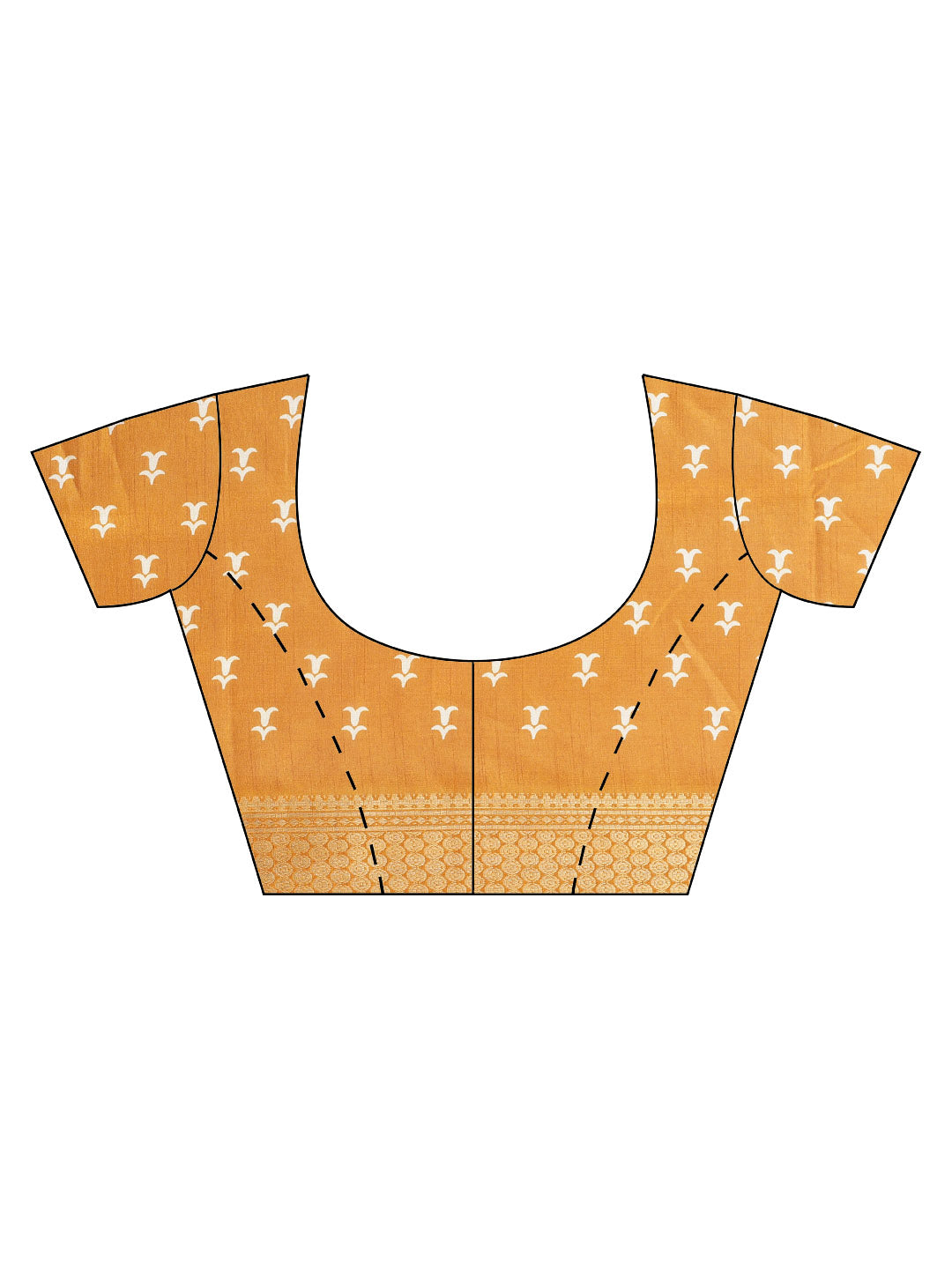 Woven Border Cotton Blend Saree