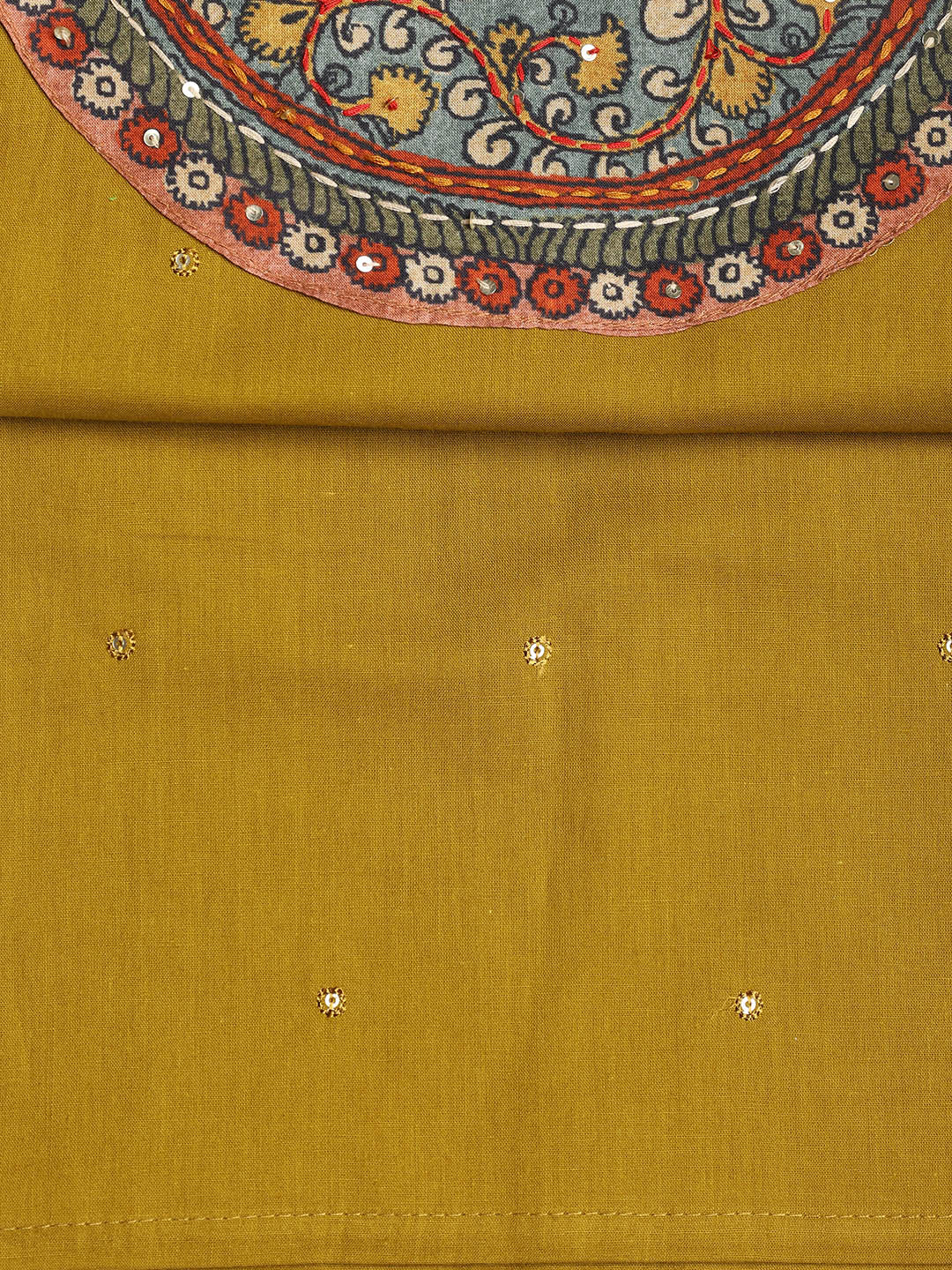 Printed Cotton Printed Unstitched Suit With Dupatta