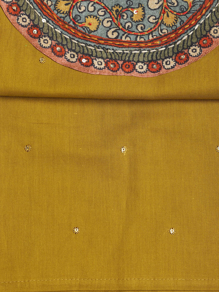Printed Cotton Printed Unstitched Suit With Dupatta