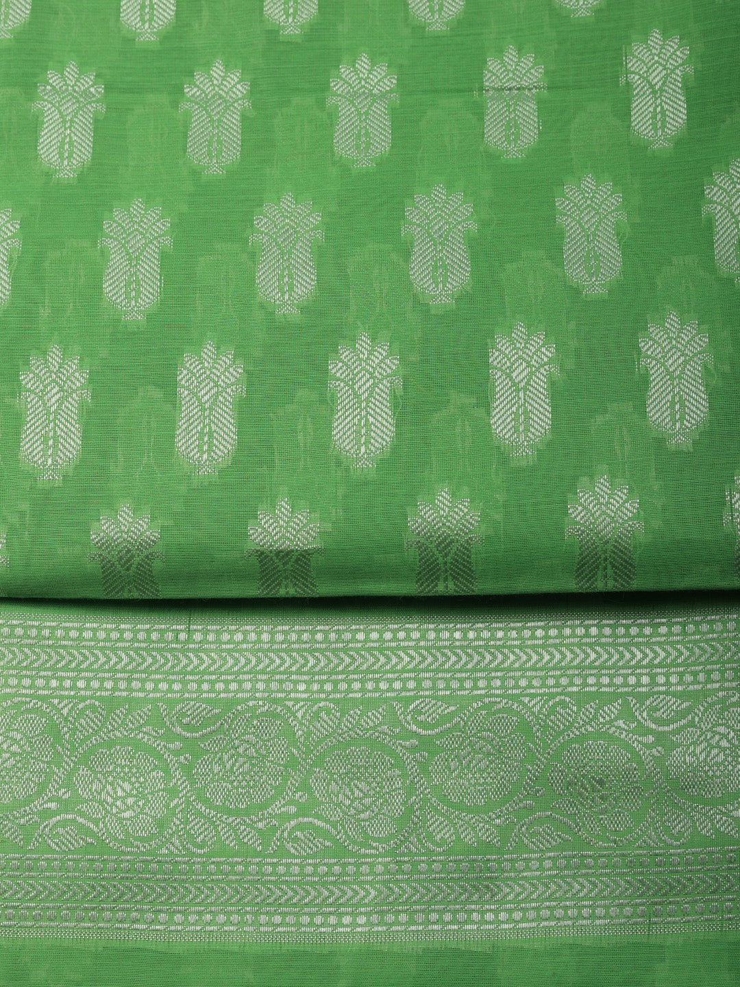 Woven Design Chanderi Unstitched Suit With Pant &amp; Dupatta