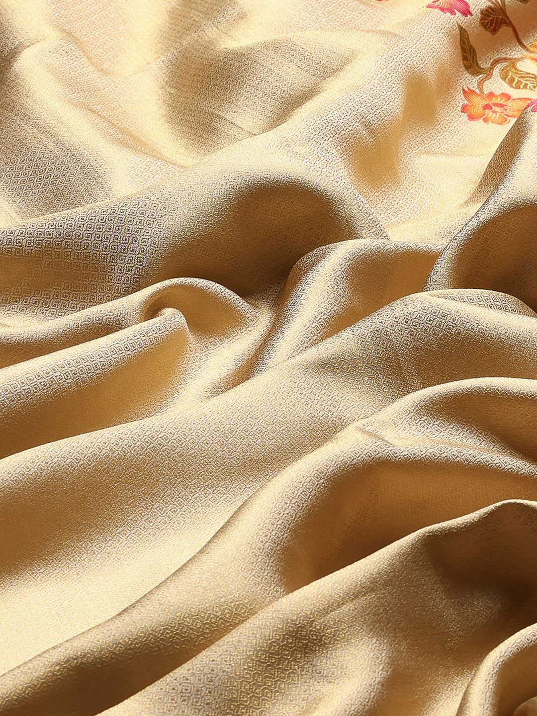 Floral Printed Woven Design Dola Silk Saree