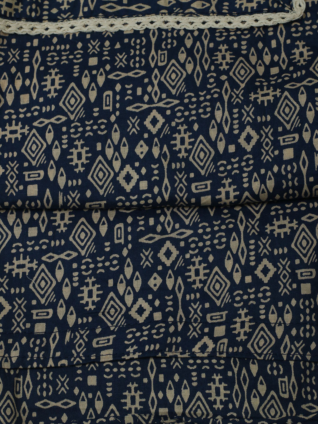 Printed Cotton Unstitched Kurta With Pant &amp; Dupatta
