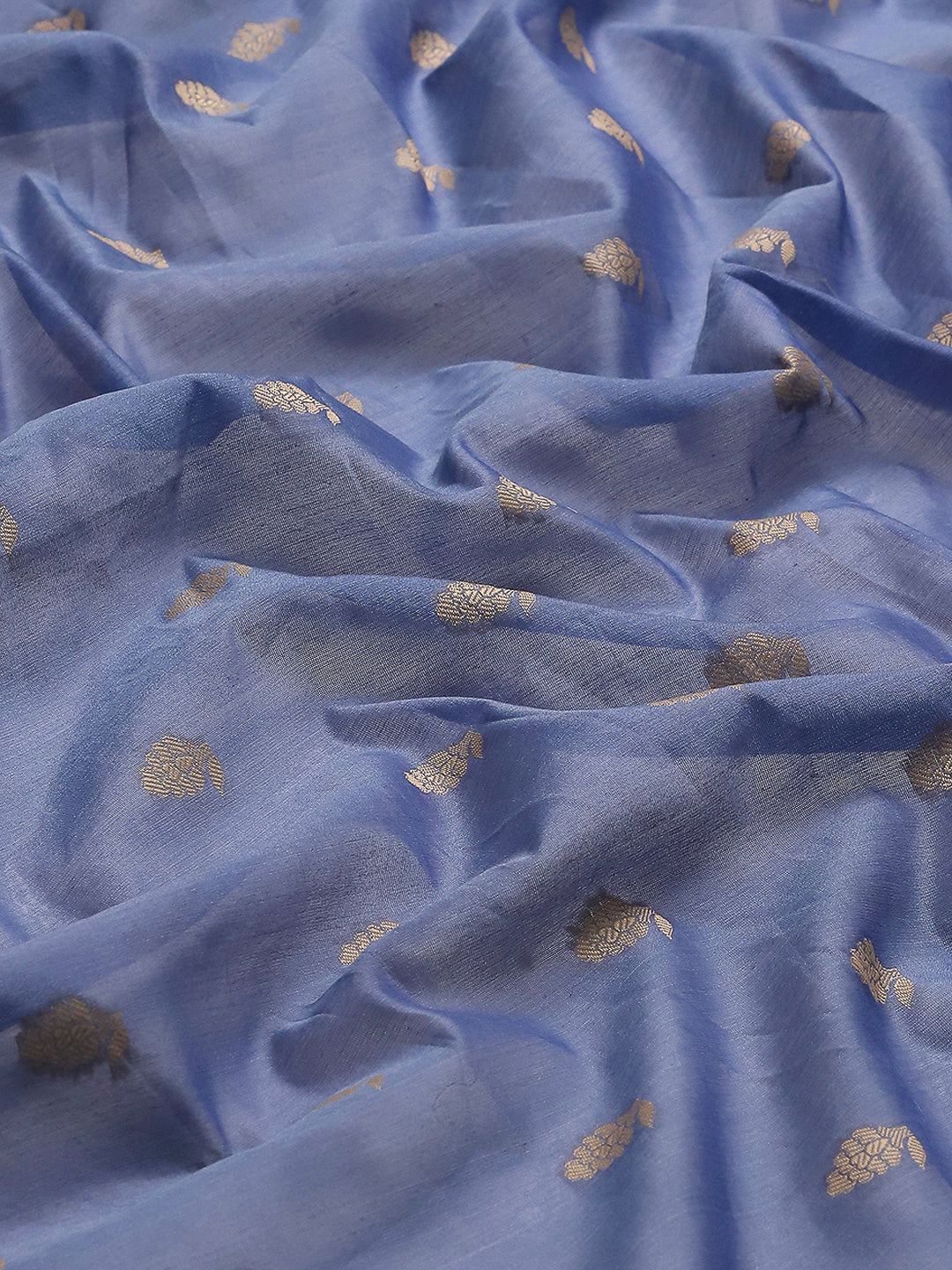 Resham Embroidered Cotton Blend Woven Saree