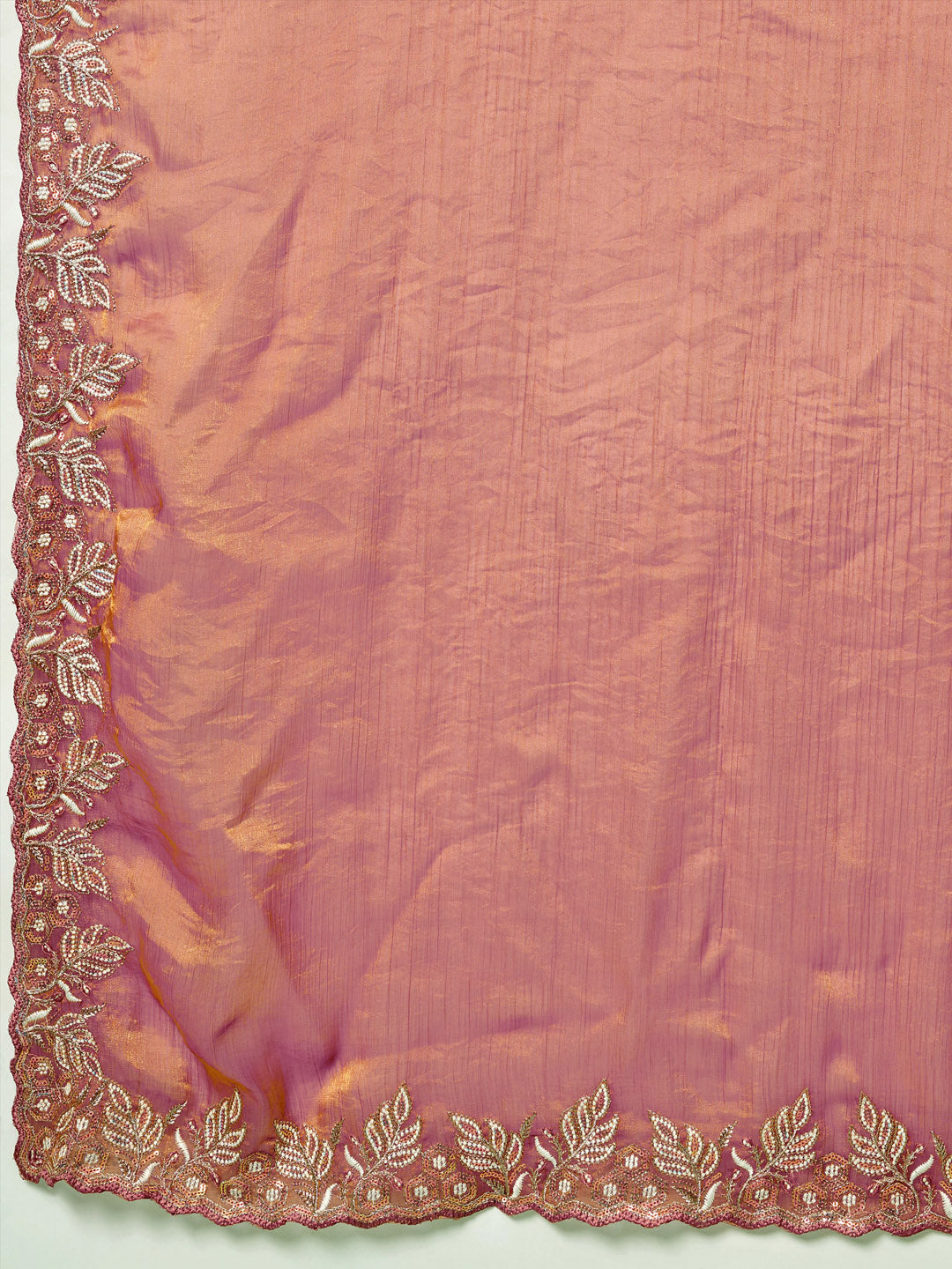 Embroidered Chiffon Saree