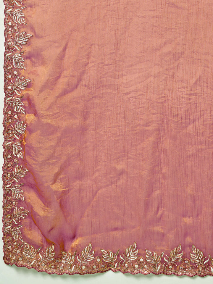Embroidered Chiffon Saree