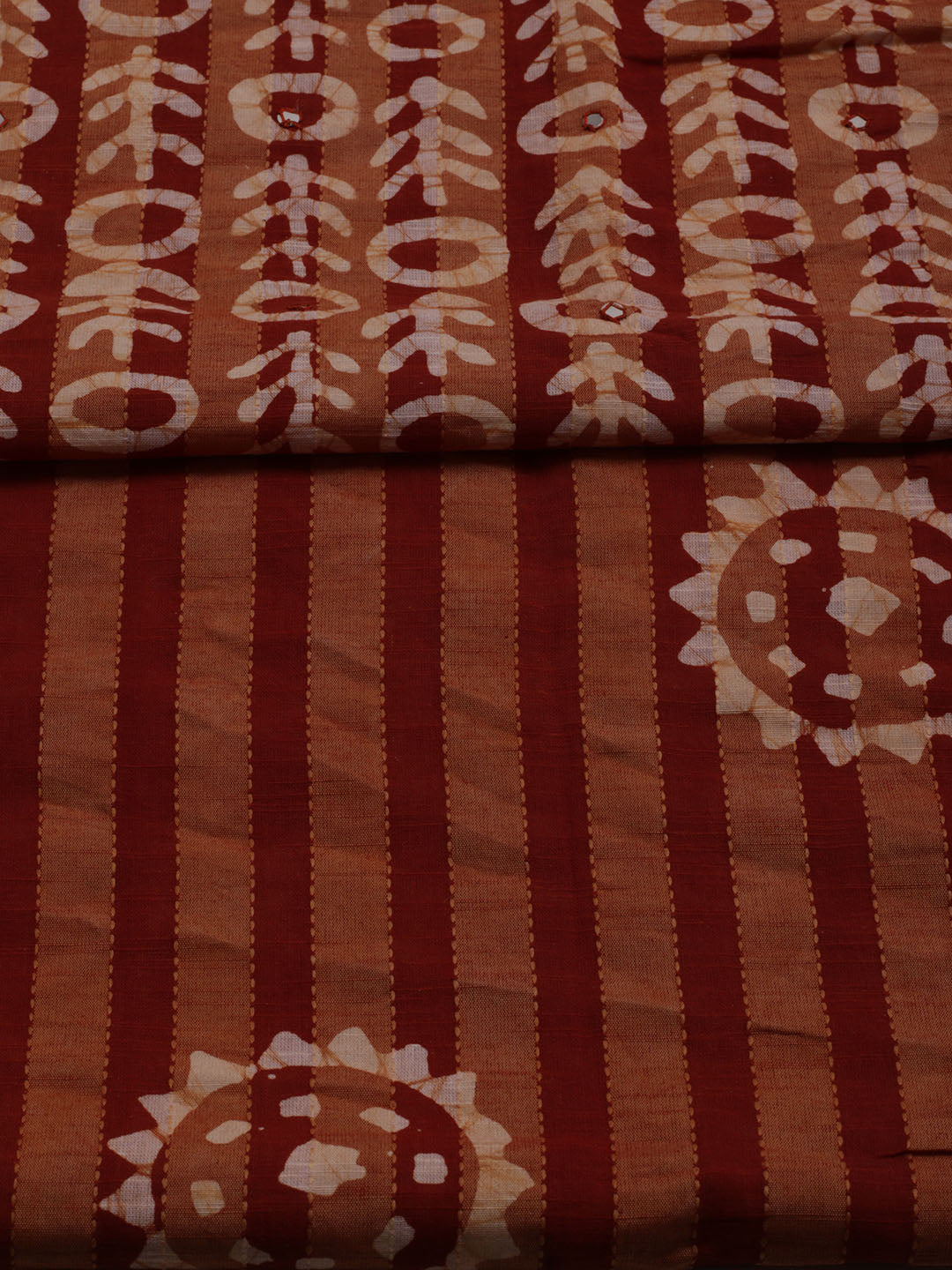 Printed Cotton Blend Unstitched Suit With Dupatta