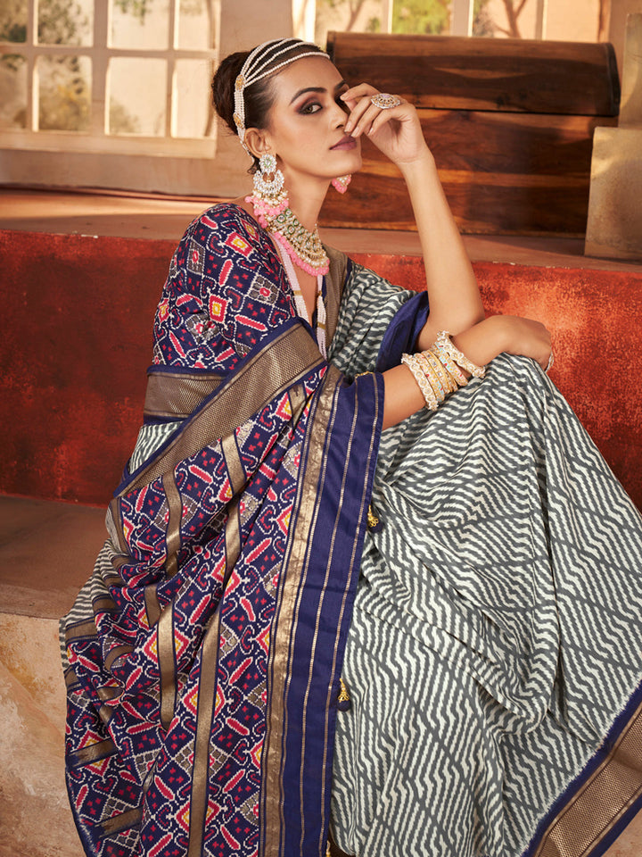 Digital Printed Art Silk Saree