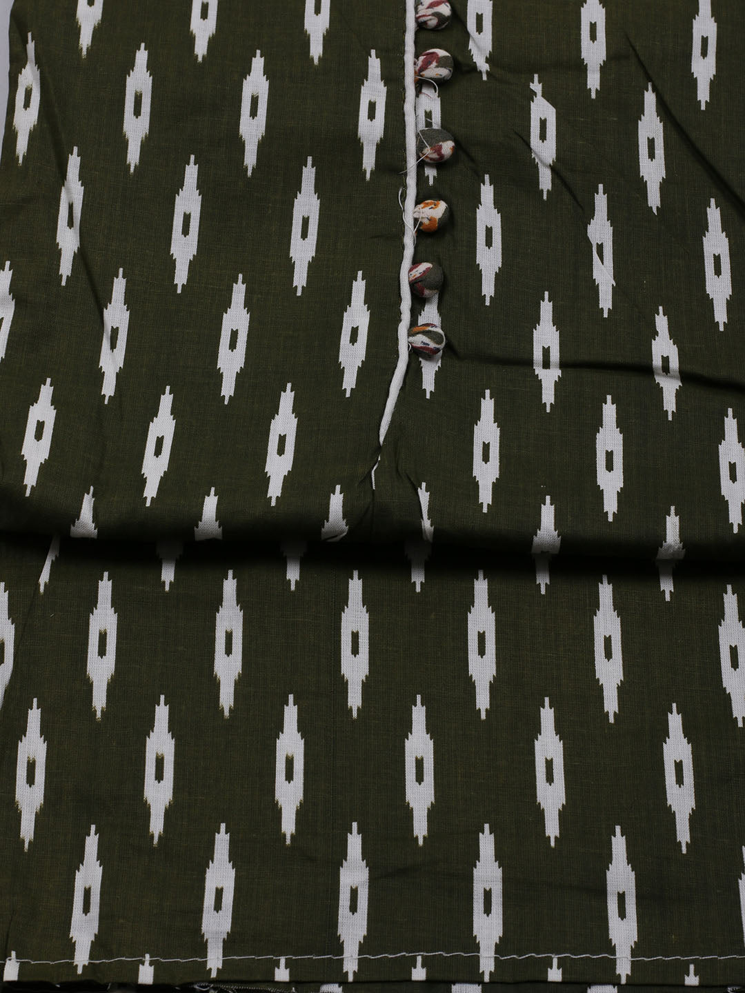 Printed Cotton Blend Unstitched Suit With Dupatta