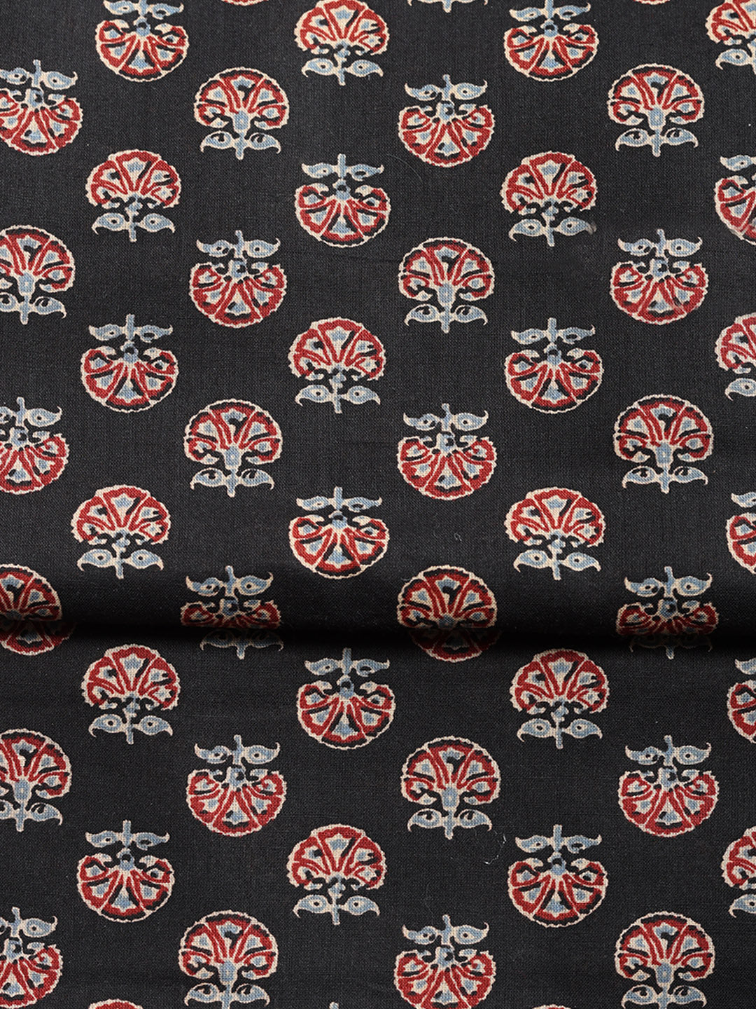 Printed Cotton Blend Unstitched Suit With Pant &amp; Dupatta