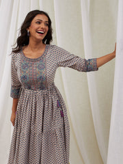 Floral Printed Cotton Kurta