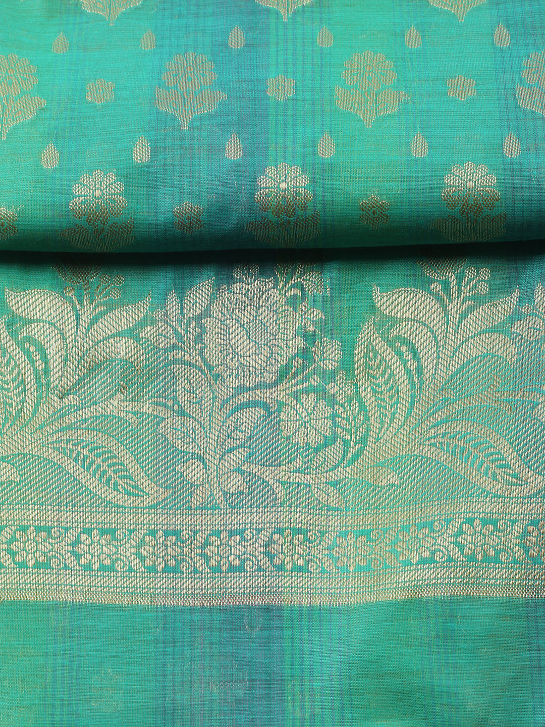 Woven Design Chanderi Unstitched Suit With Pant &amp; Dupatta