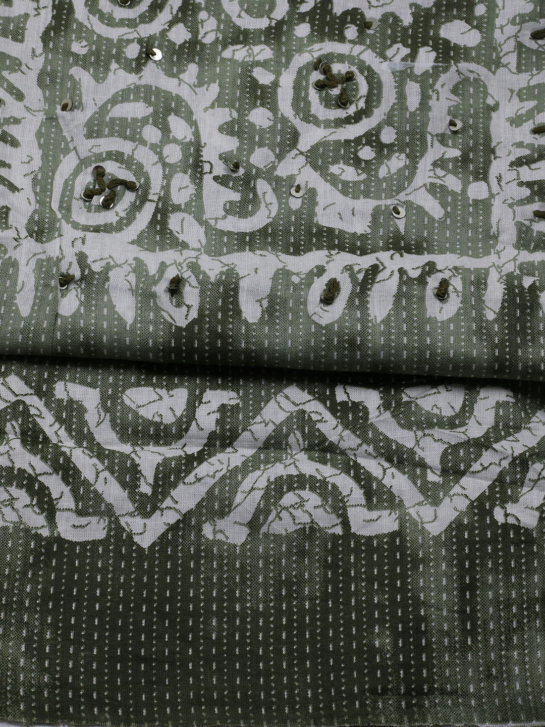 Neck Embroidered Cotton Blend Unstitched Suit With Dupatta