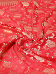 Zari Jaal Woven Crepe Saree