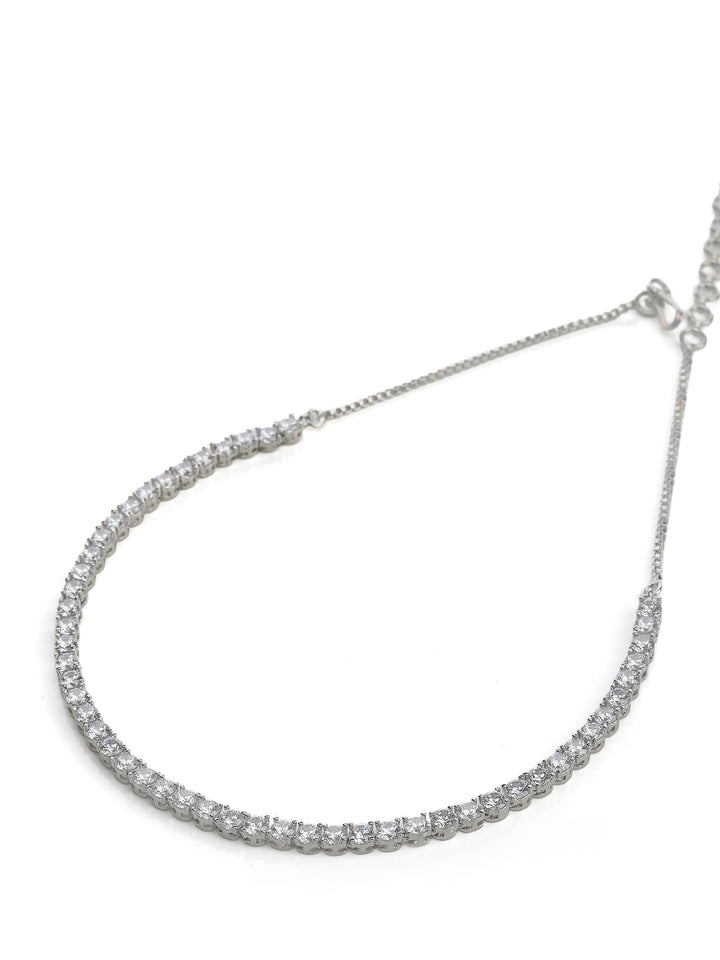 Silver White Jewellery Set