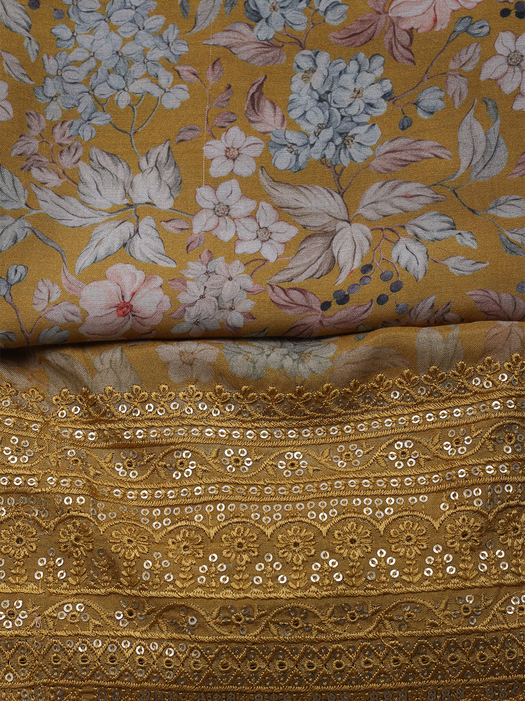 Printed Muslin Unstitched Suit With Dupatta
