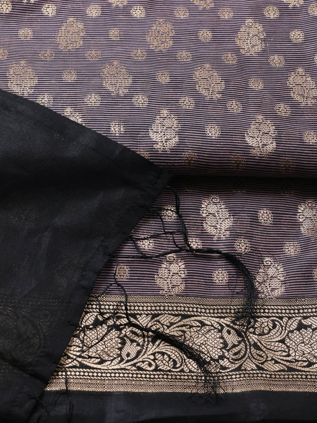 Banarasi Chanderi Unstitched Suit With Pant &amp; Dupatta