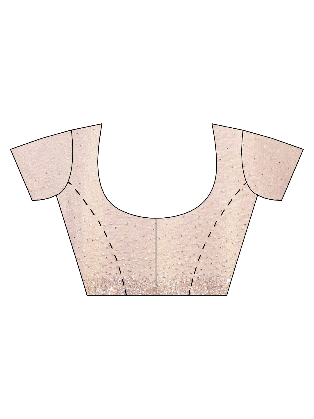 Sequence Embroidery Tissue Saree