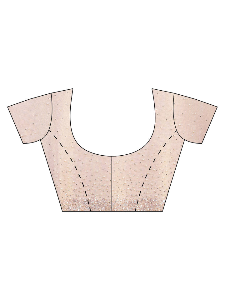 Sequence Embroidery Tissue Saree
