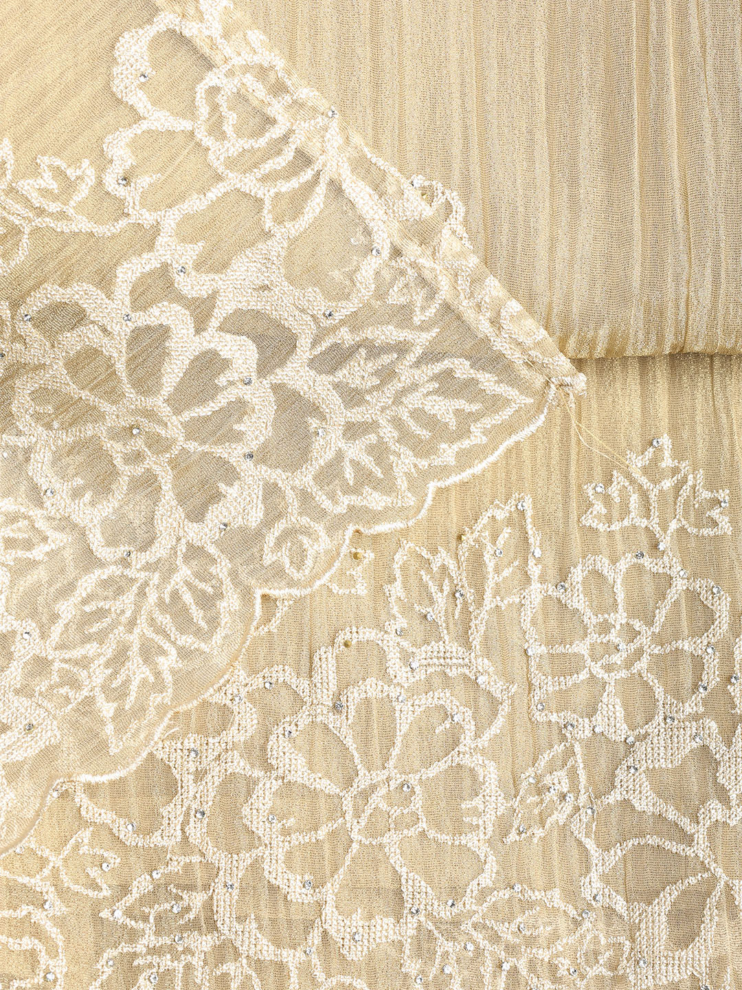 Embroidered Tissue Unstitched Suit With Dupatta