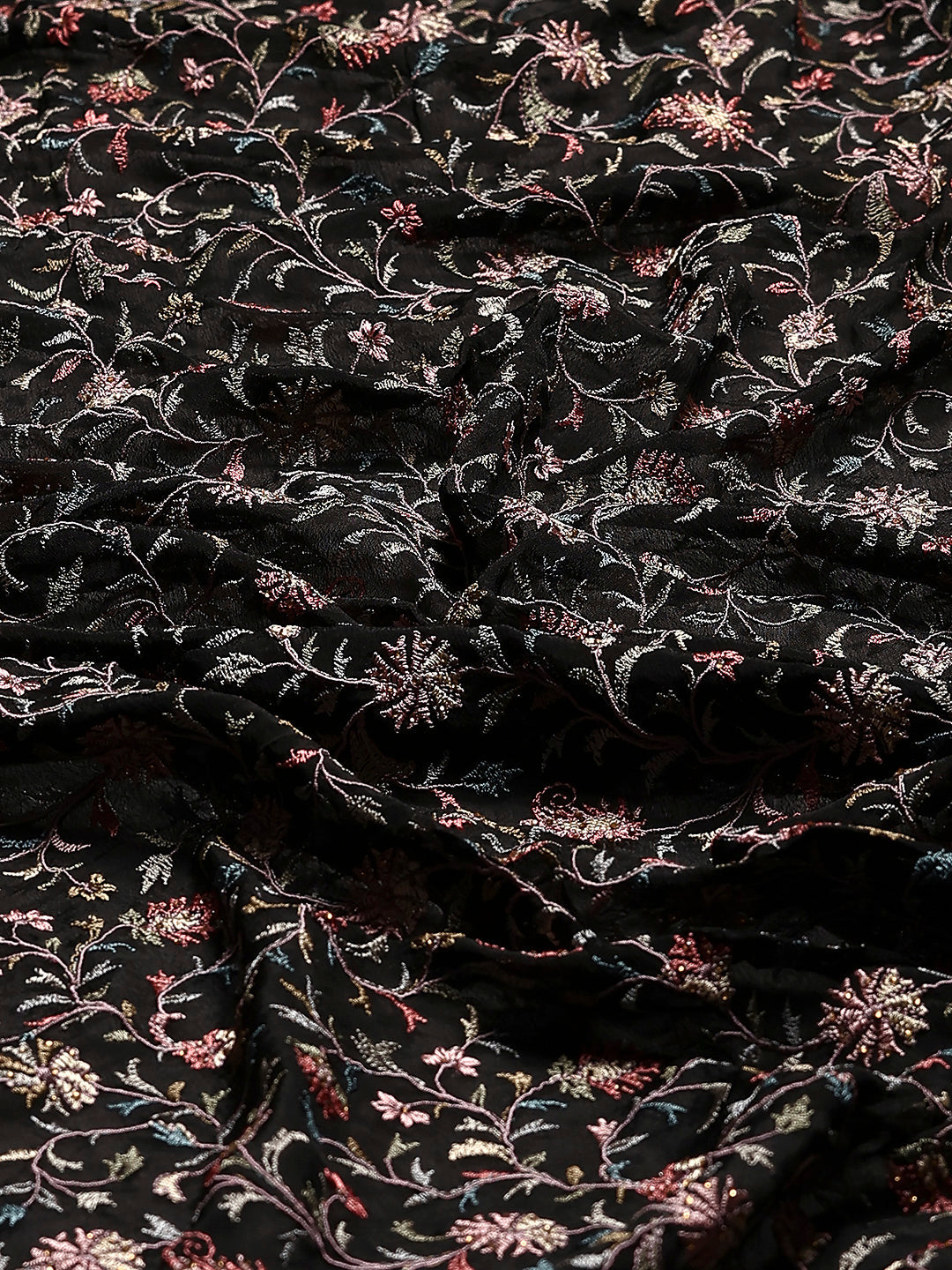 Embroidered Georgette Saree