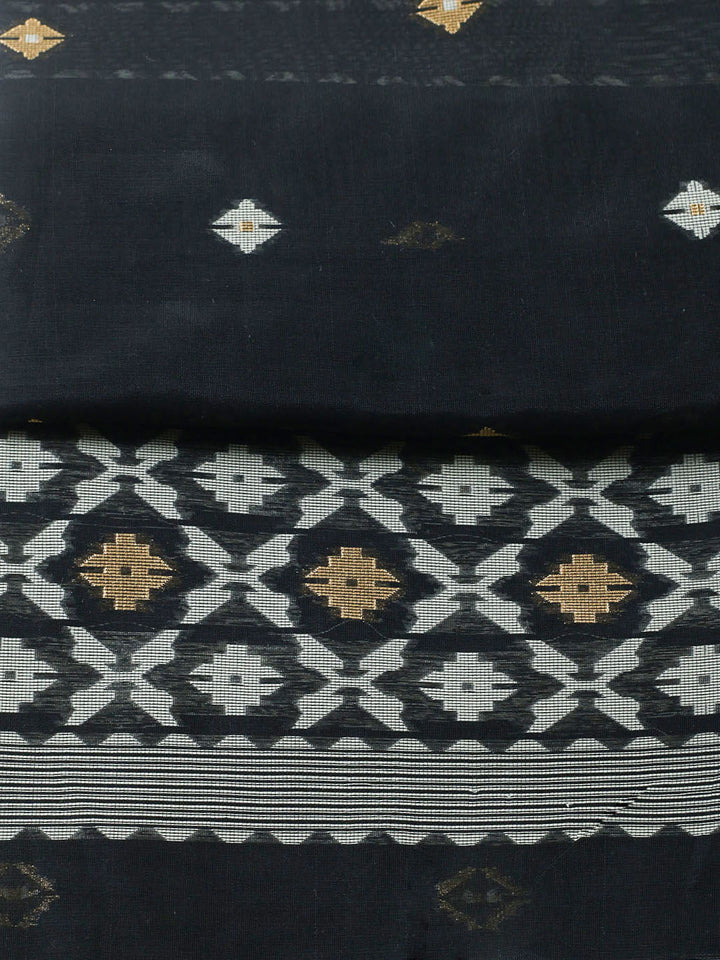Printed Chanderi Unstitched Suit With Pant Dupatta