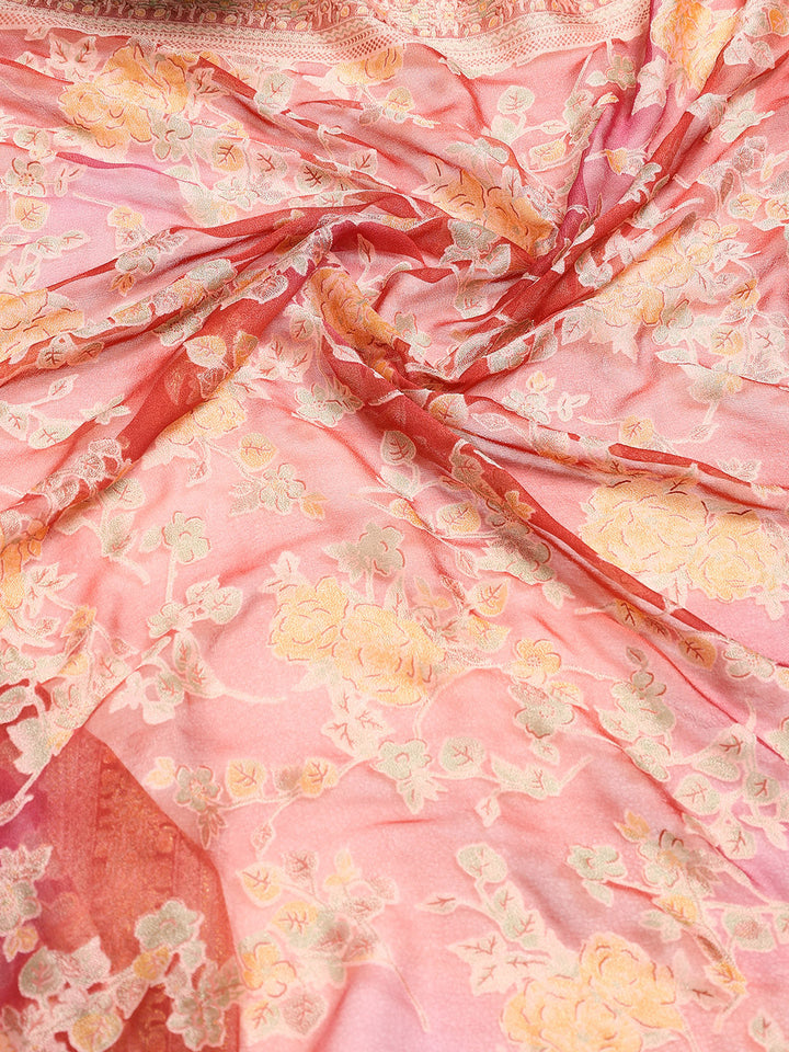 Digital Printed Georgette Saree