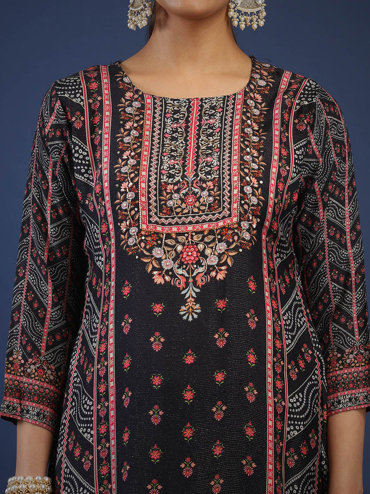 Printed Muslin Kurta With Pant &amp; Dupatta