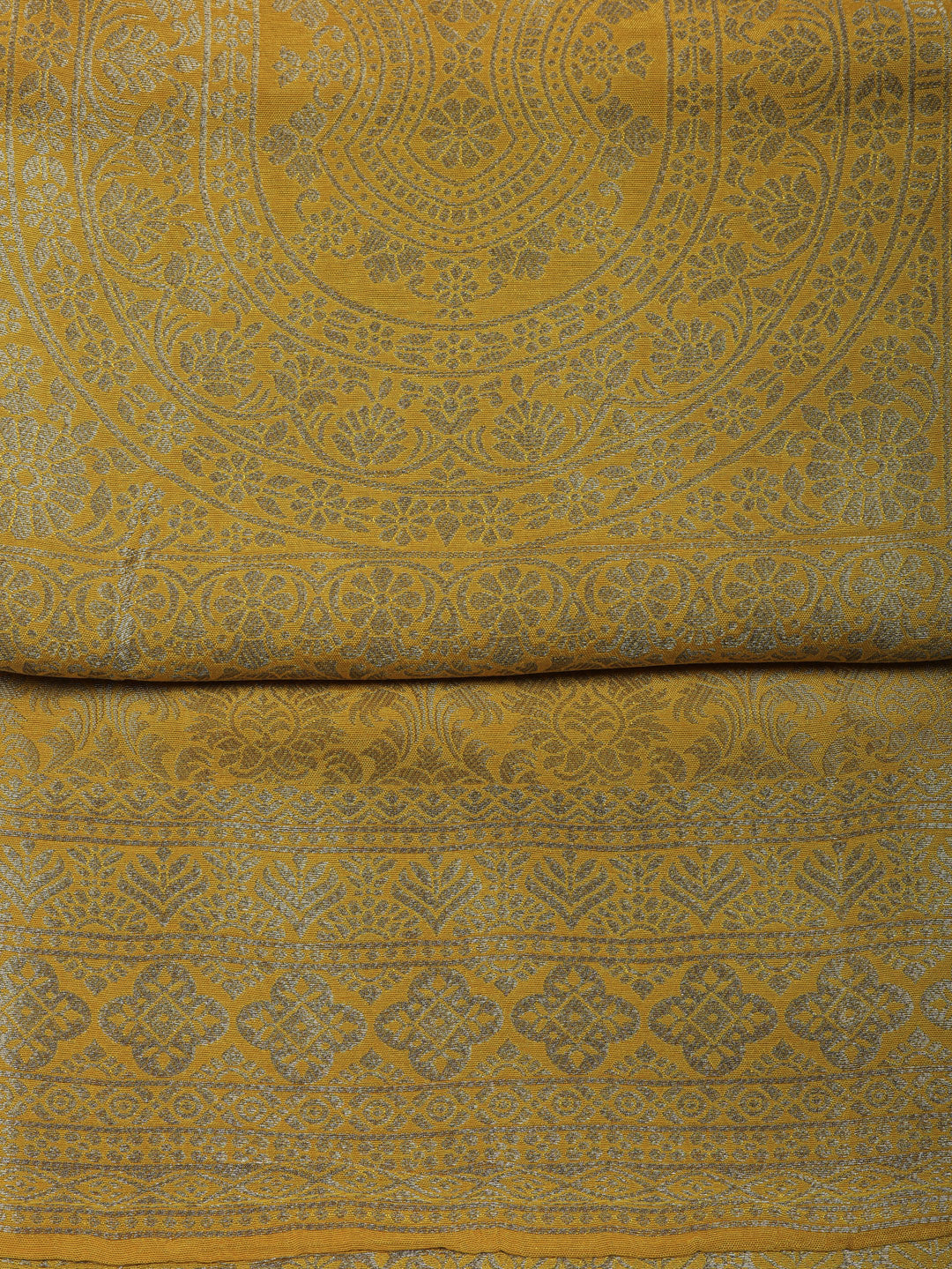 Woven Design Chanderi Unstitched Suit With Pant &amp; Dupatta
