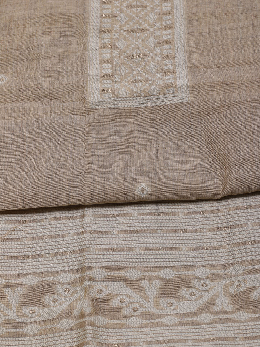 Woven Chanderi Unstitched Suit With Dupatta
