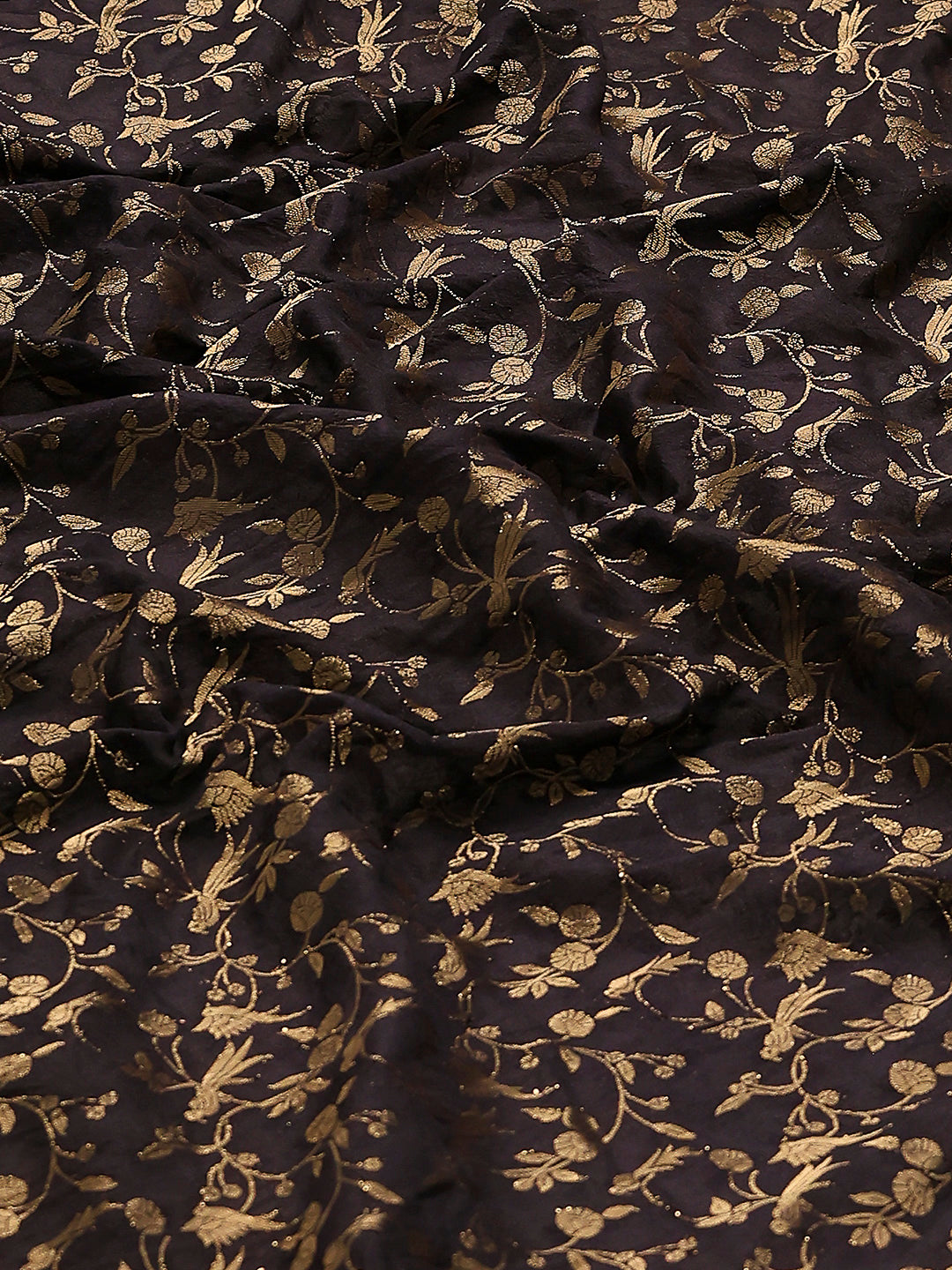 Zaari Jaal Crepe Saree