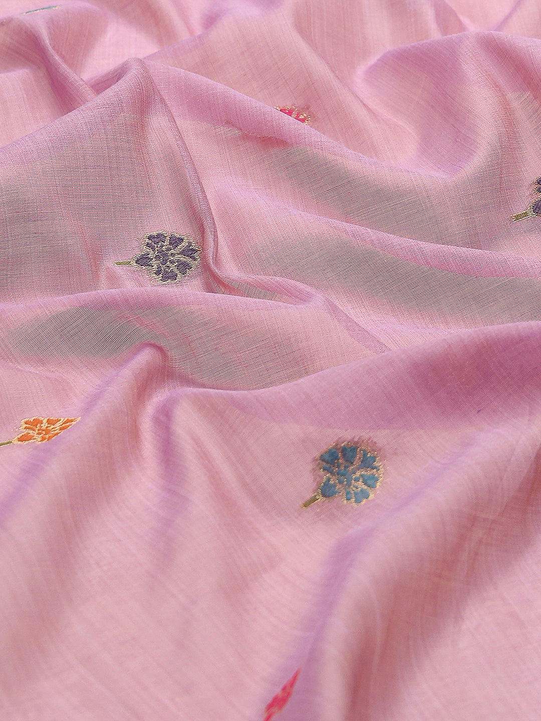 Embroidered Cotton Blend Saree