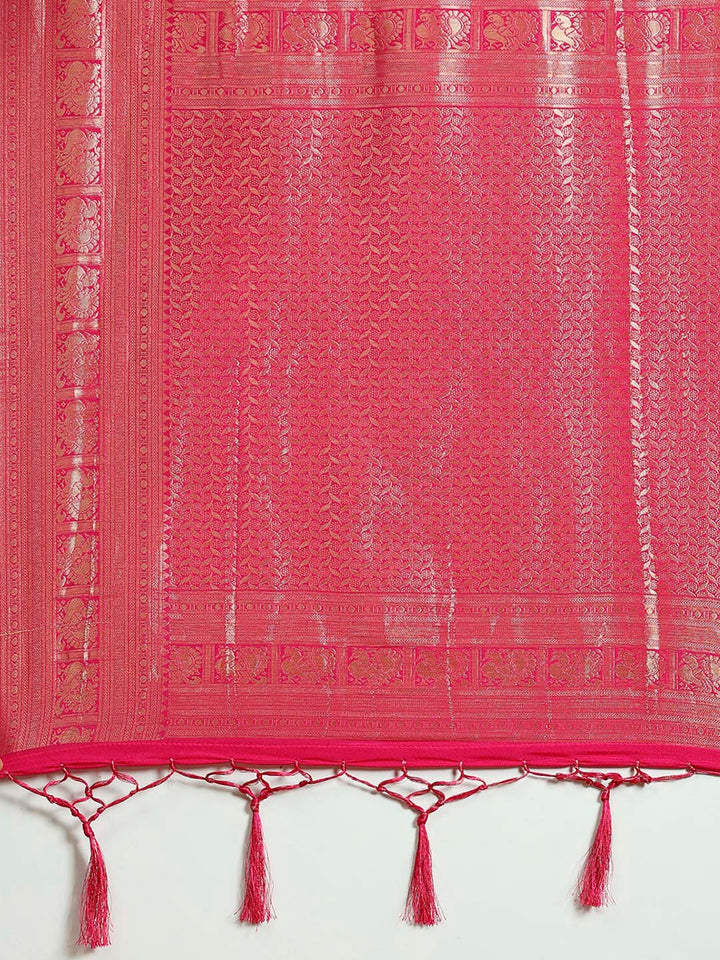 Plain Crepe Saree