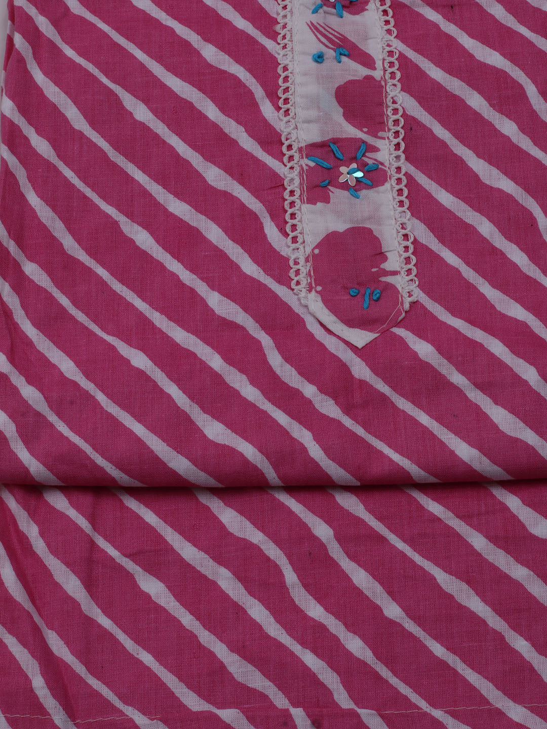 Printed Cotton Blend Unstitched Suit With Dupatta