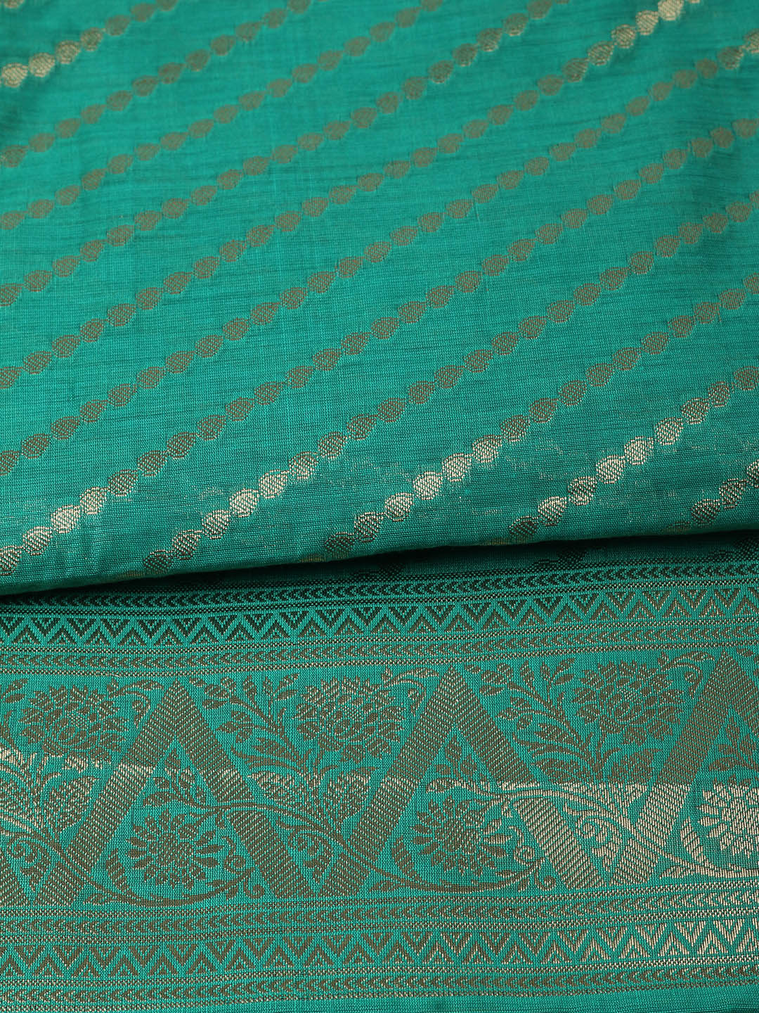 Woven Design Chanderi Unstitched Suit With Pant &amp; Dupatta