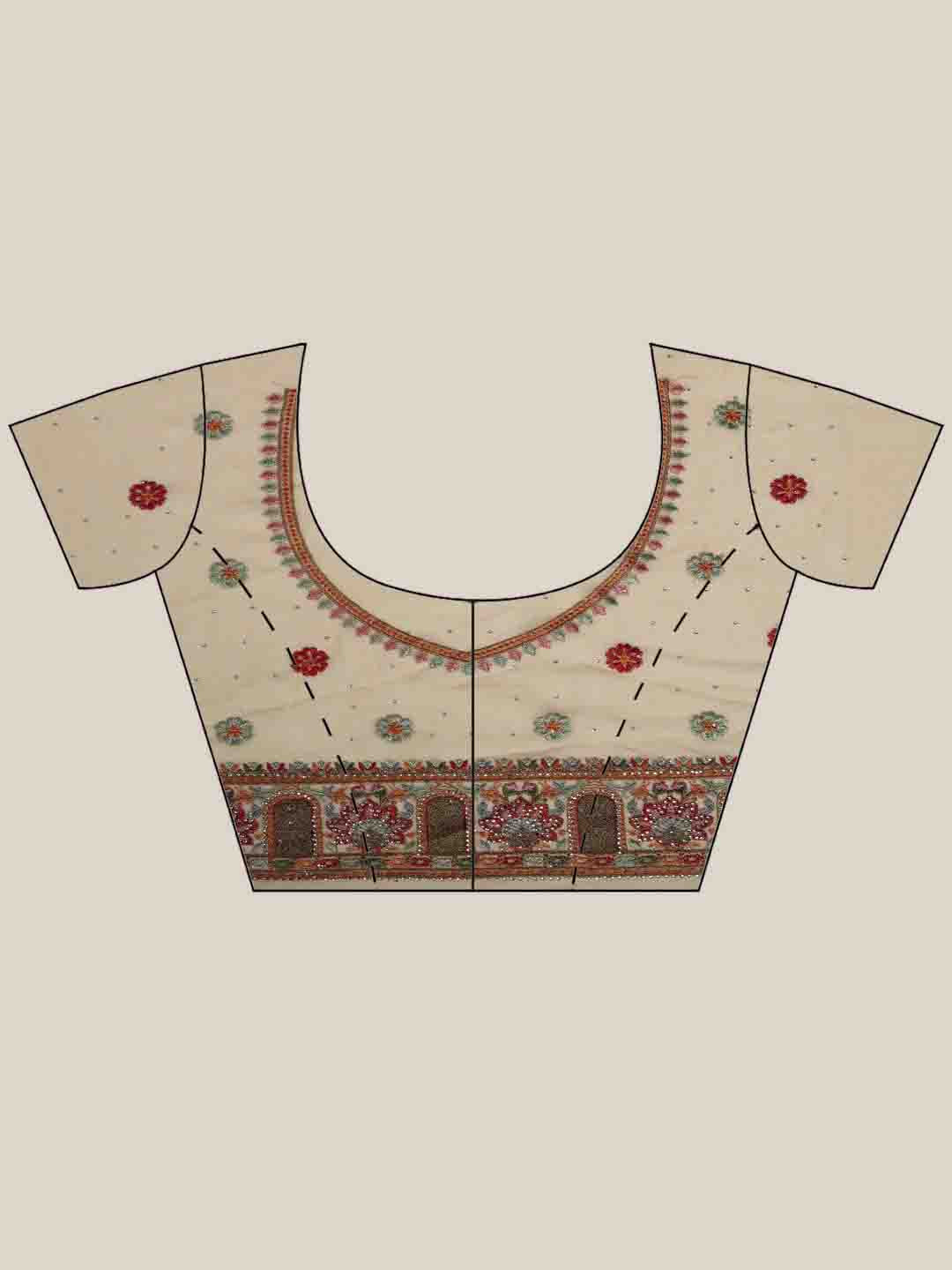 Embroidered Georgette Saree