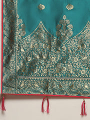 Banarasi Unstitched Choli With Lehenga & Dupatta