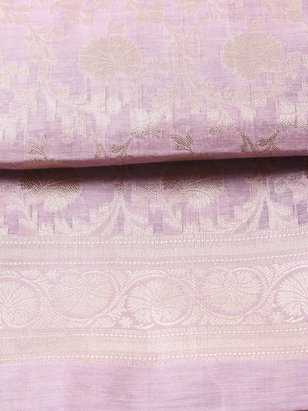 Woven Design Chanderi Unstitched Suit With Pant &amp; Dupatta