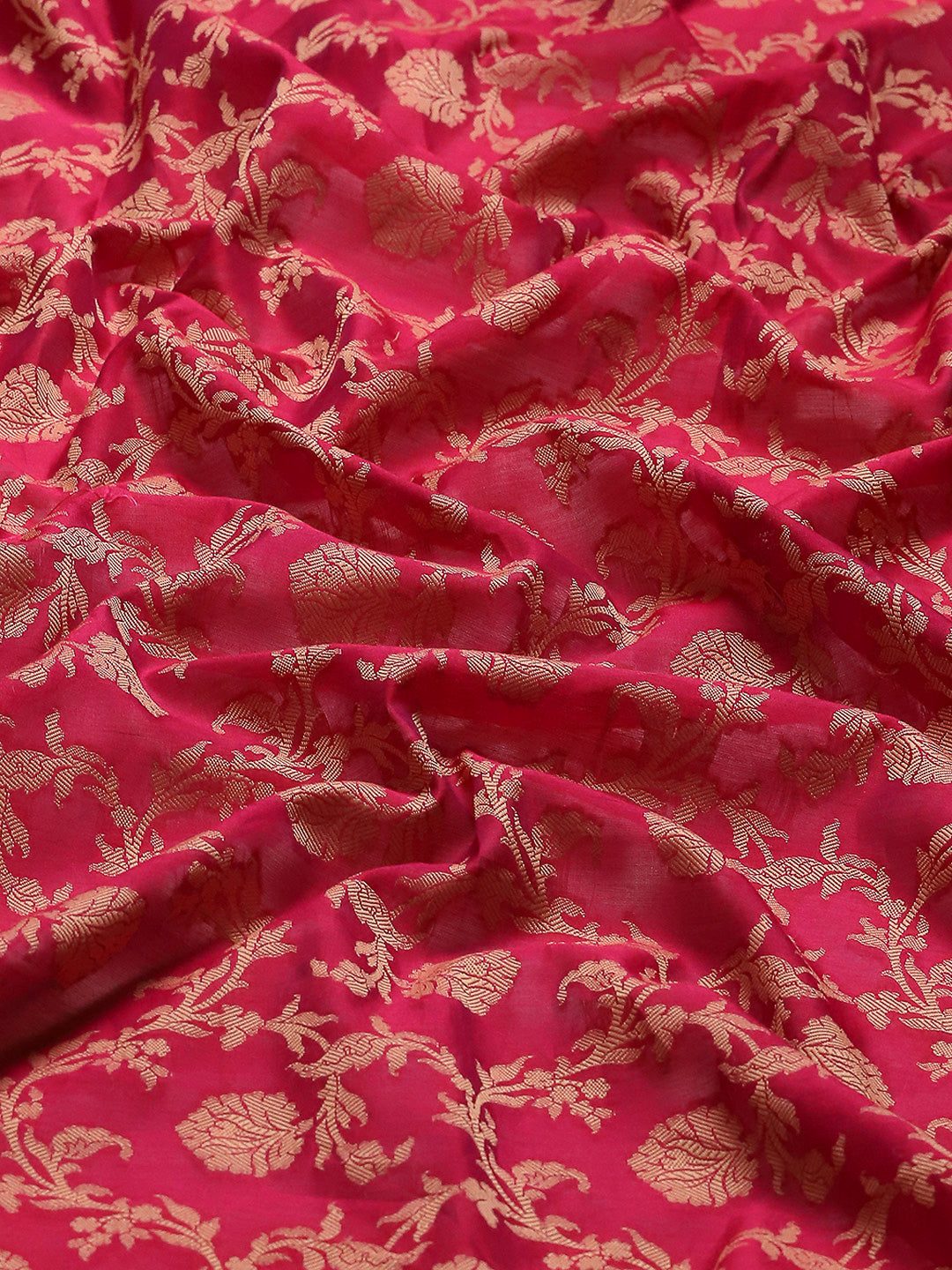 Resham Embroidered Cotton Blend Woven Saree