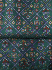 Printed Chanderi Unstitched Suit With Dupatta