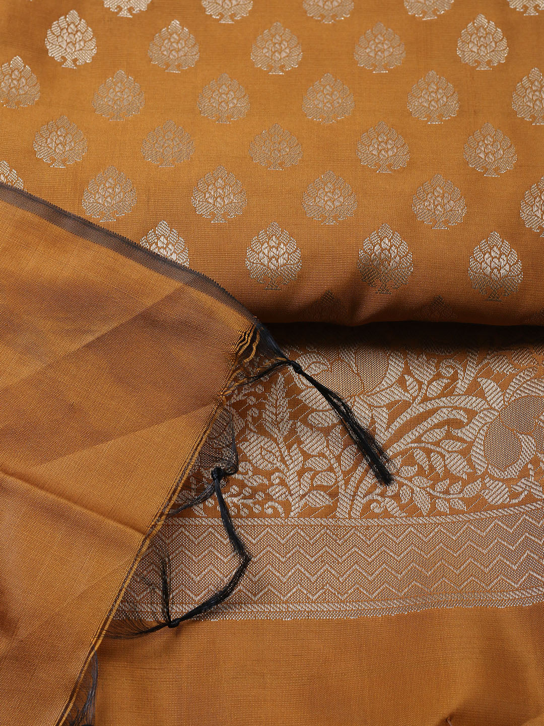 Banarasi Chanderi Unstitched Suit With Pant &amp; Dupatta