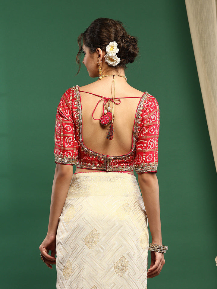 Embroidered Banarasi Saree