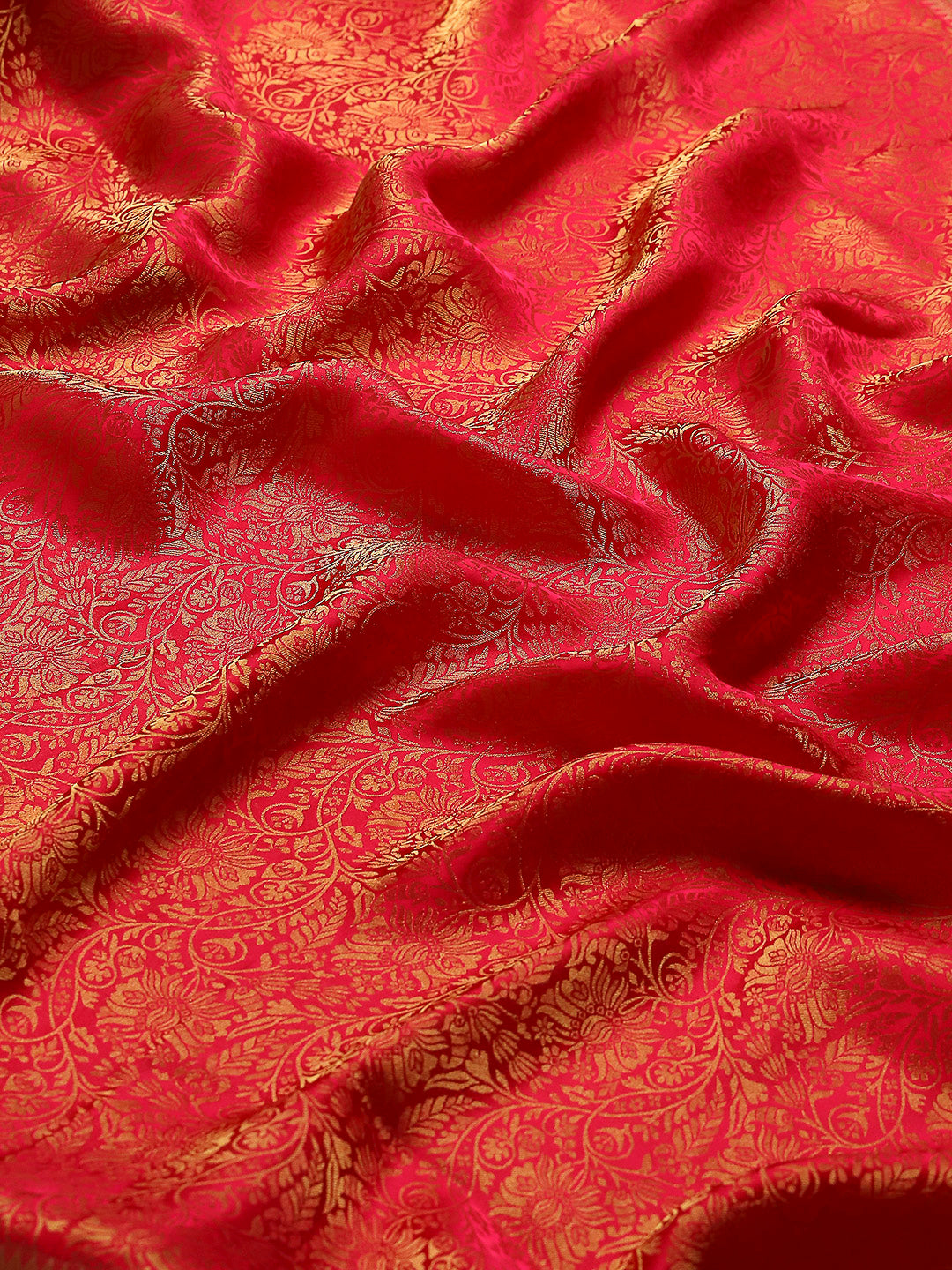 Stone Work Satin Embroidery Saree